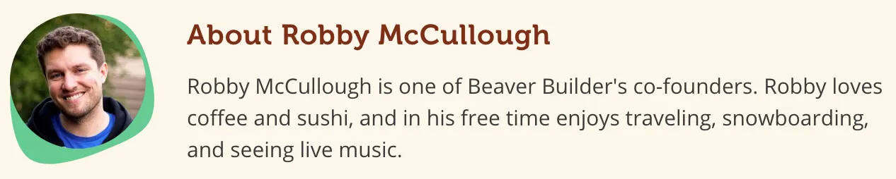 Biographie de Robby McCullough