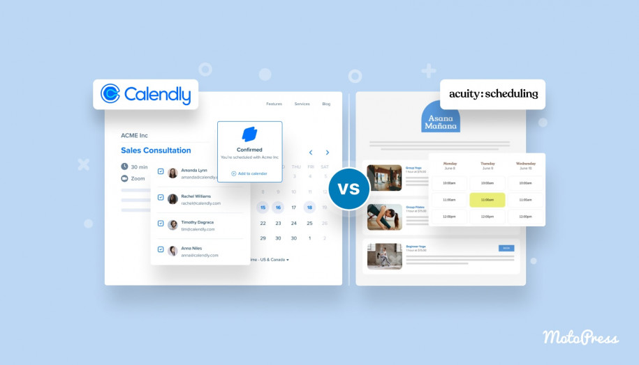 Acuity vs. Calendly Vergleich.