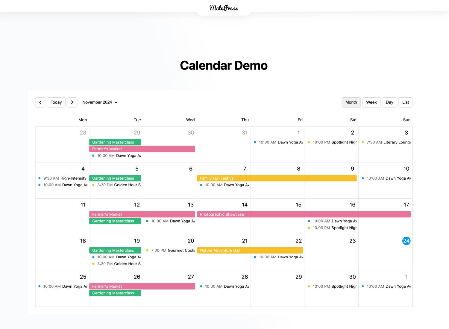 MotoPress-Veranstaltungskalender-Demo.