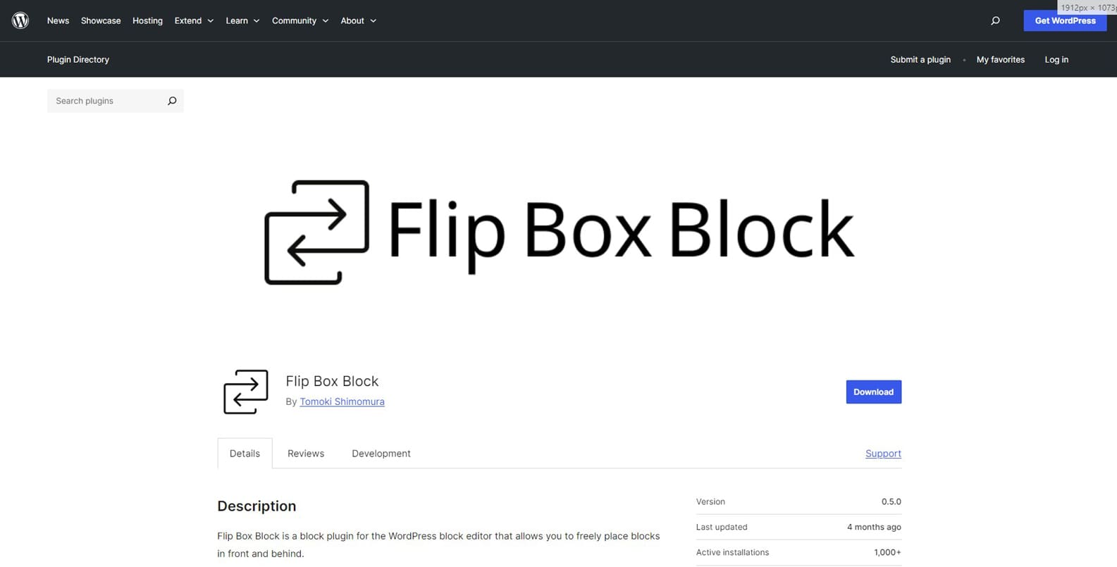 Foto Flip Box Block, plugin flip box sederhana namun efisien dengan integrasi WordPress yang mudah.