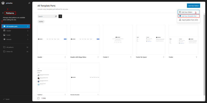 Bagaimana cara menambahkan bagian template baru