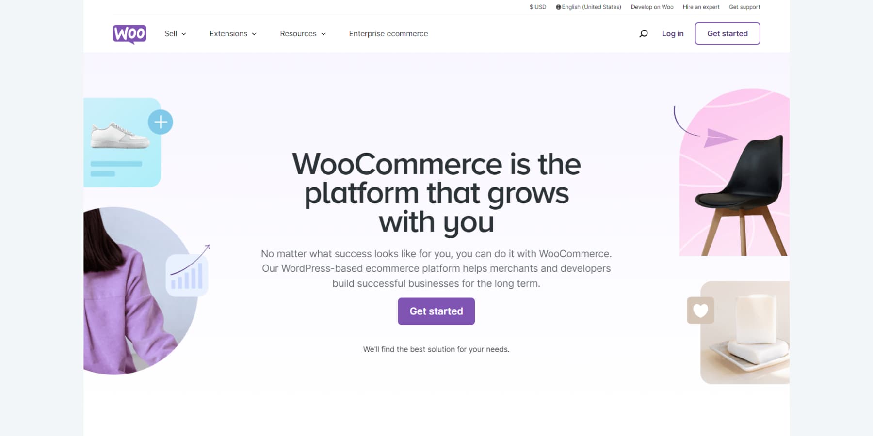 WooCommerce 主页的屏幕截图