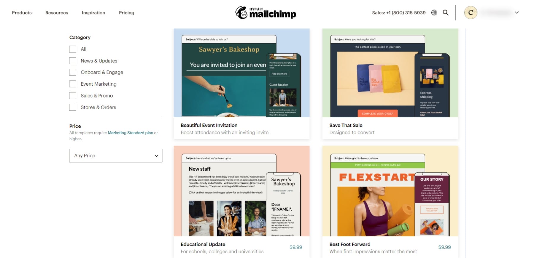 Mailchimp 电子邮件模板