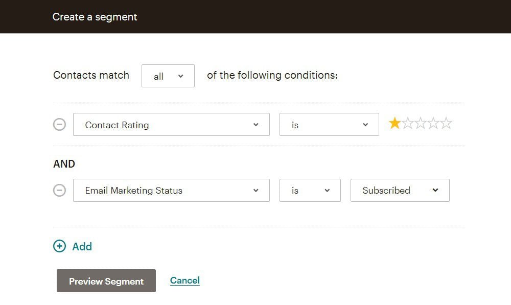 由 Engagement Mailchimp 清理列表