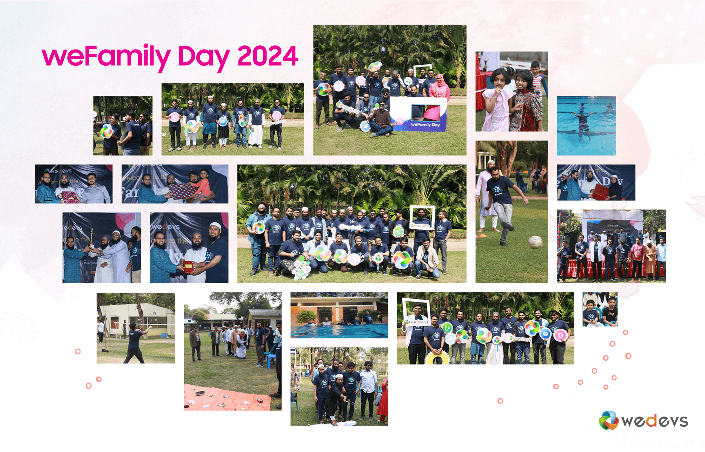 これはweFamily dayのコラージュ写真です