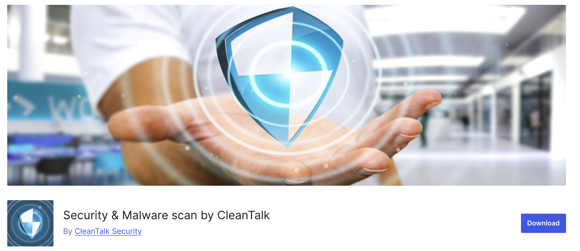 WordPress 存储库中的 CleanTalk Security 插件页面