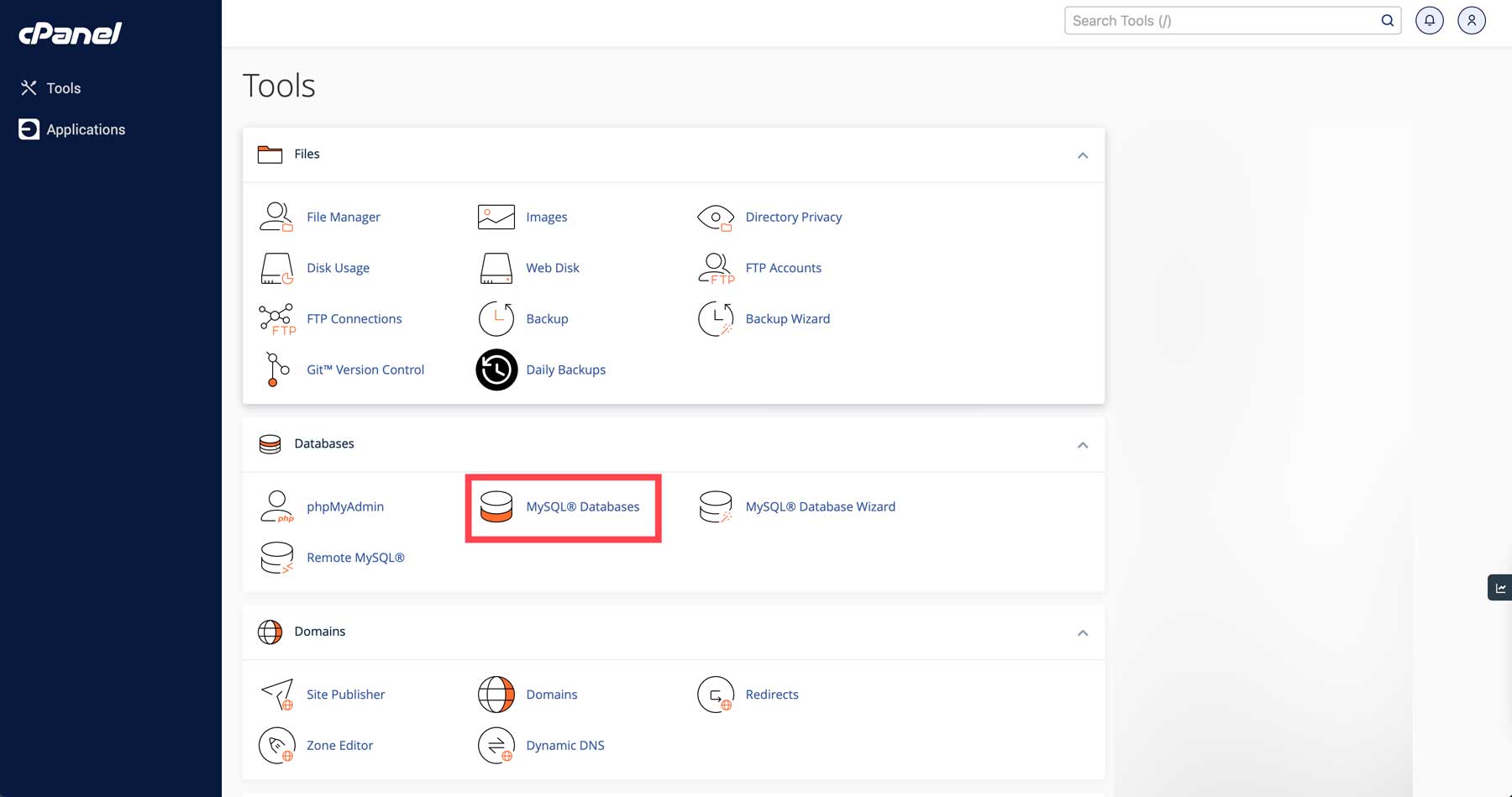 Cpanel Baza danych MySQL