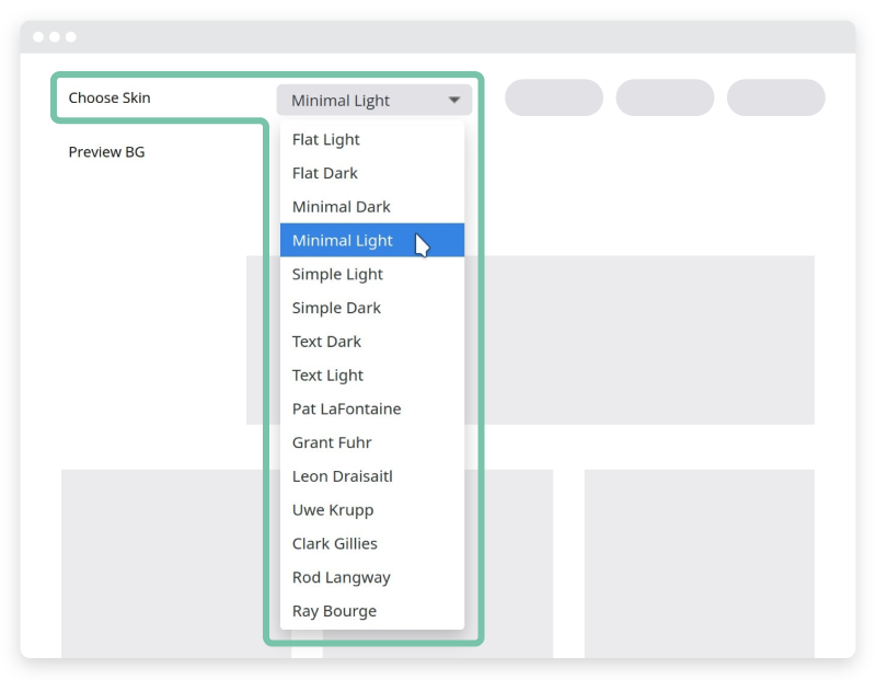 Il plugin Essential Gril in uso.