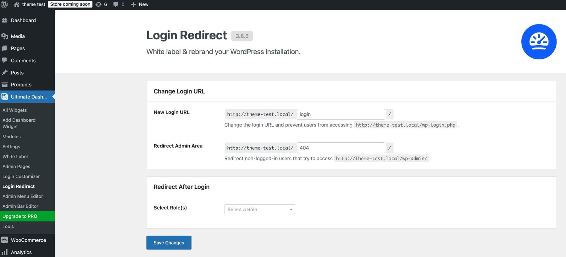 Iniciar sesión Redirigir WordPress URL