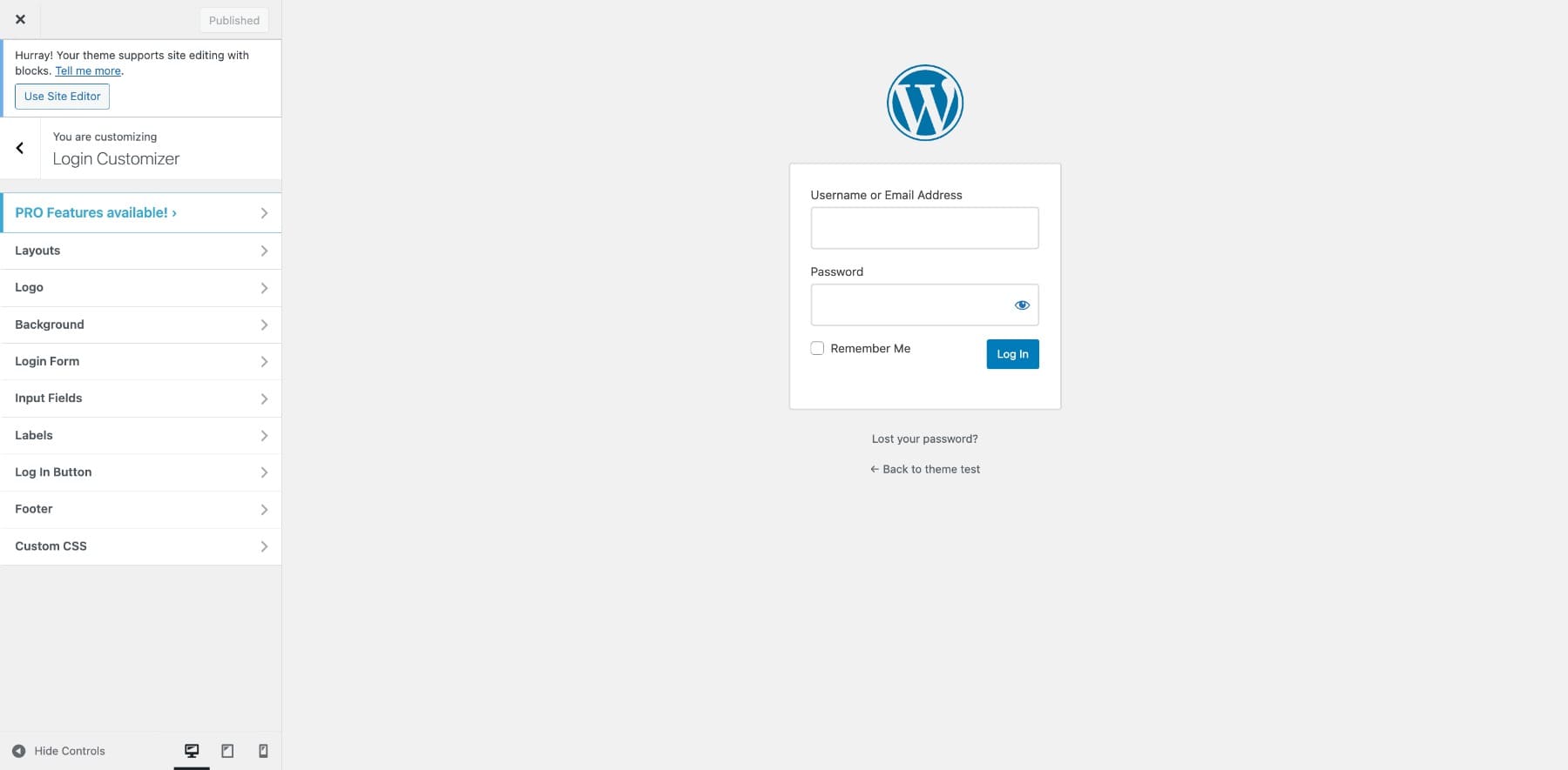 Personalizar la página de WordPress