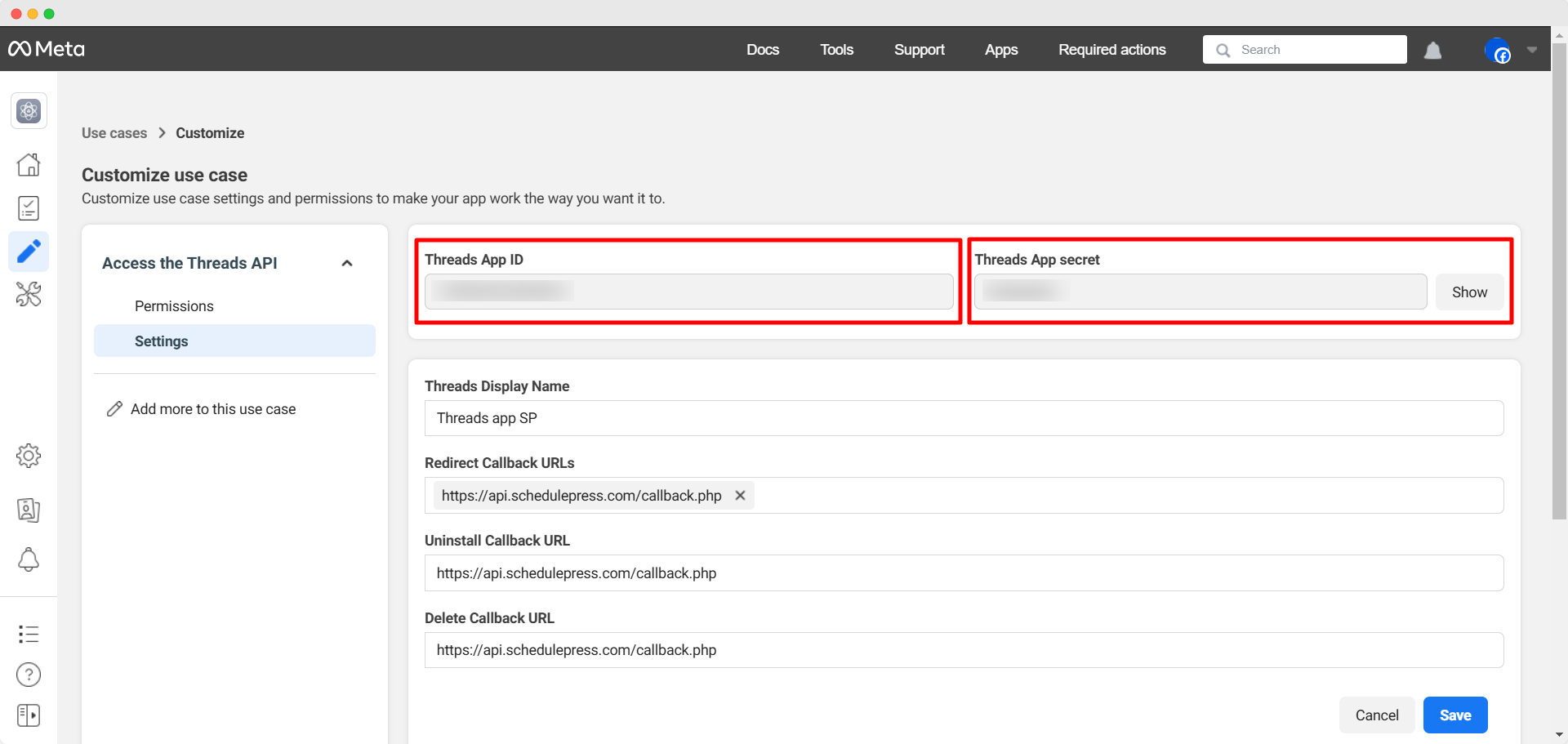 4. Collect & Add API Keys into SchedulePress Dashboard 2