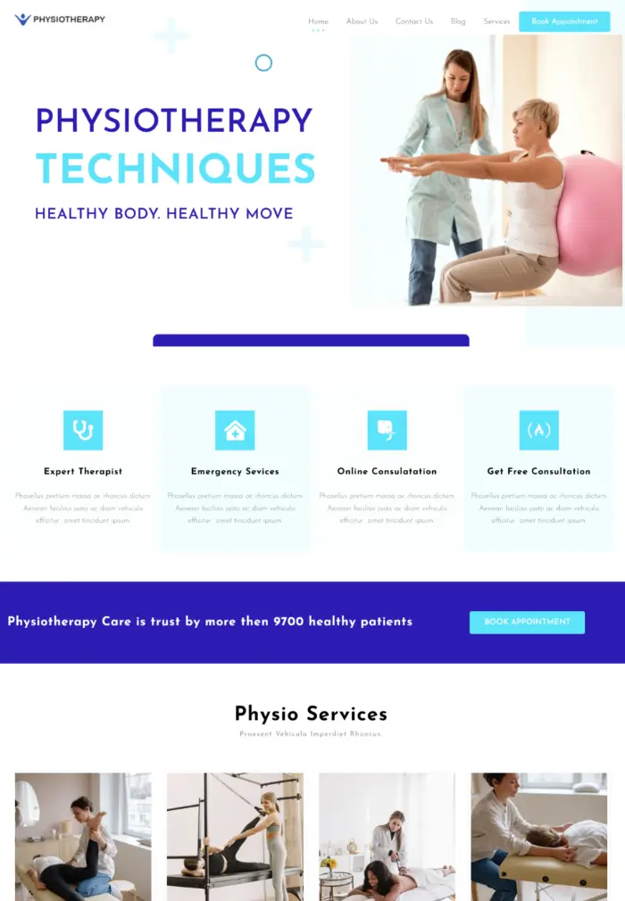 physiotherapy template 6432