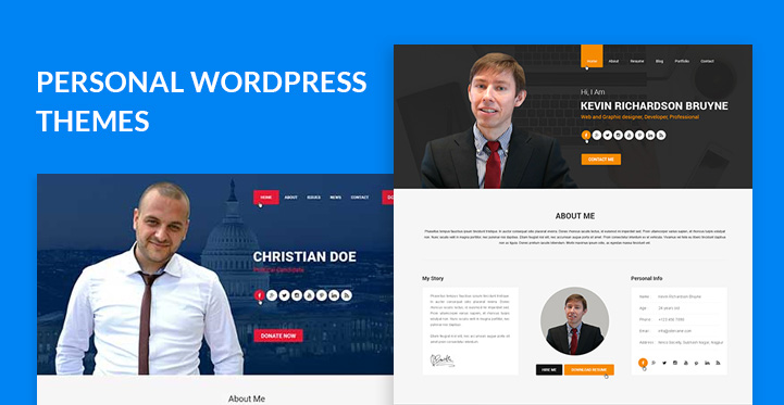 최고의 개인 웹 사이트 WordPress 테마