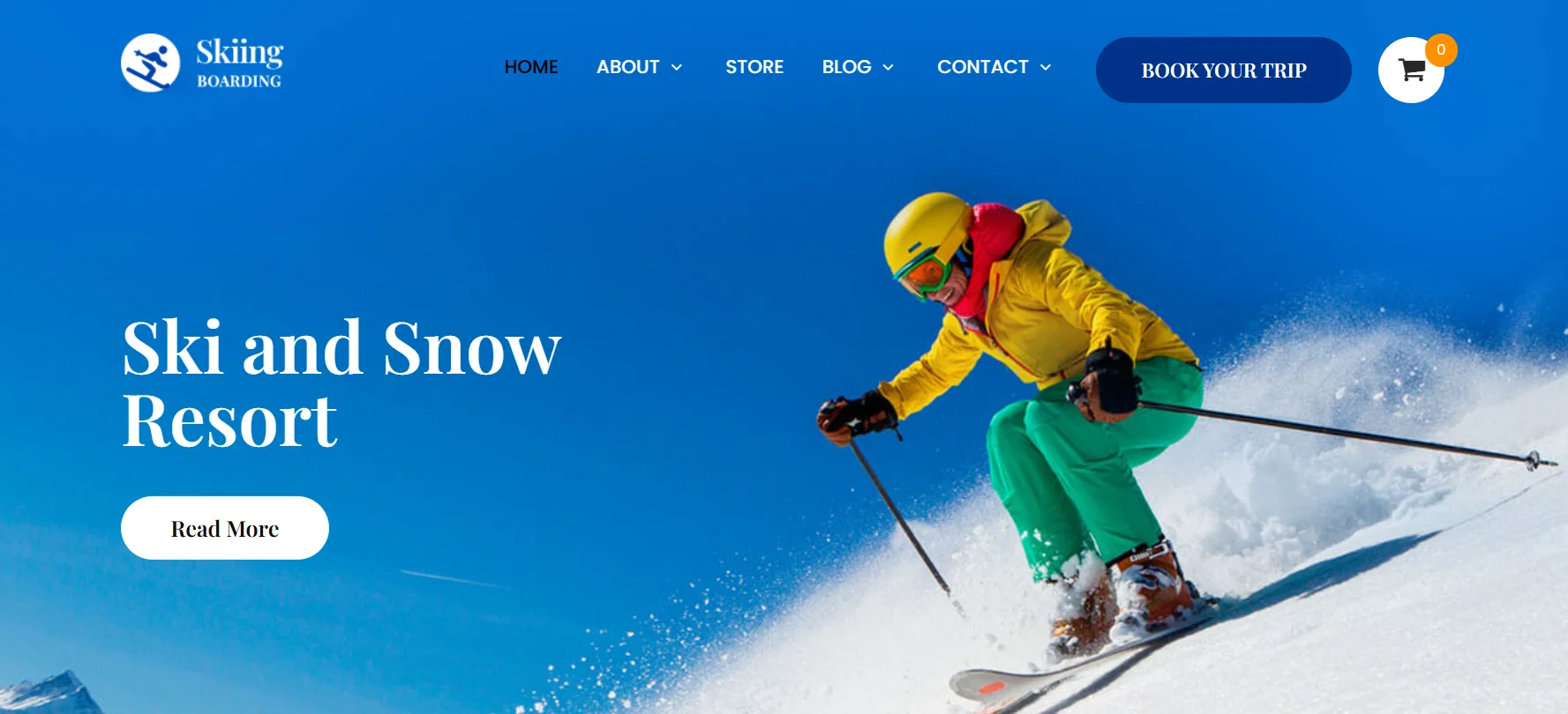 Skt Ski Snowboard WordPress Tema