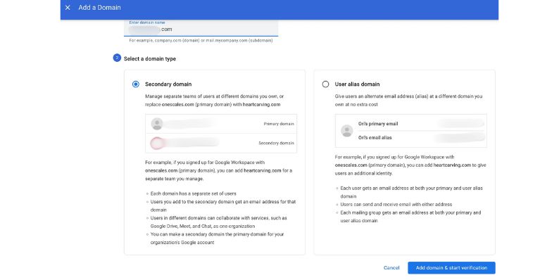 ステップ1：ドメインのGoogleワークスペースメールを設定する