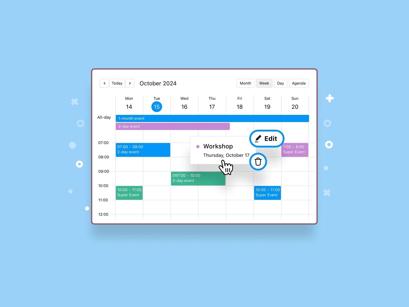 Motopress의 WordPress Events Calendar 플러그인