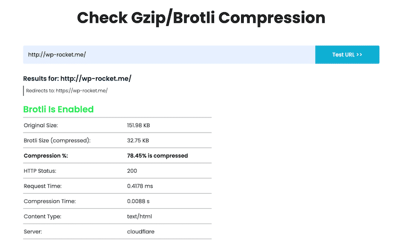 GZIP Sıkıştırmayı Çevrimiçi Bir Aracı ile Kontrol Etme - Kaynak: Giftofspeed