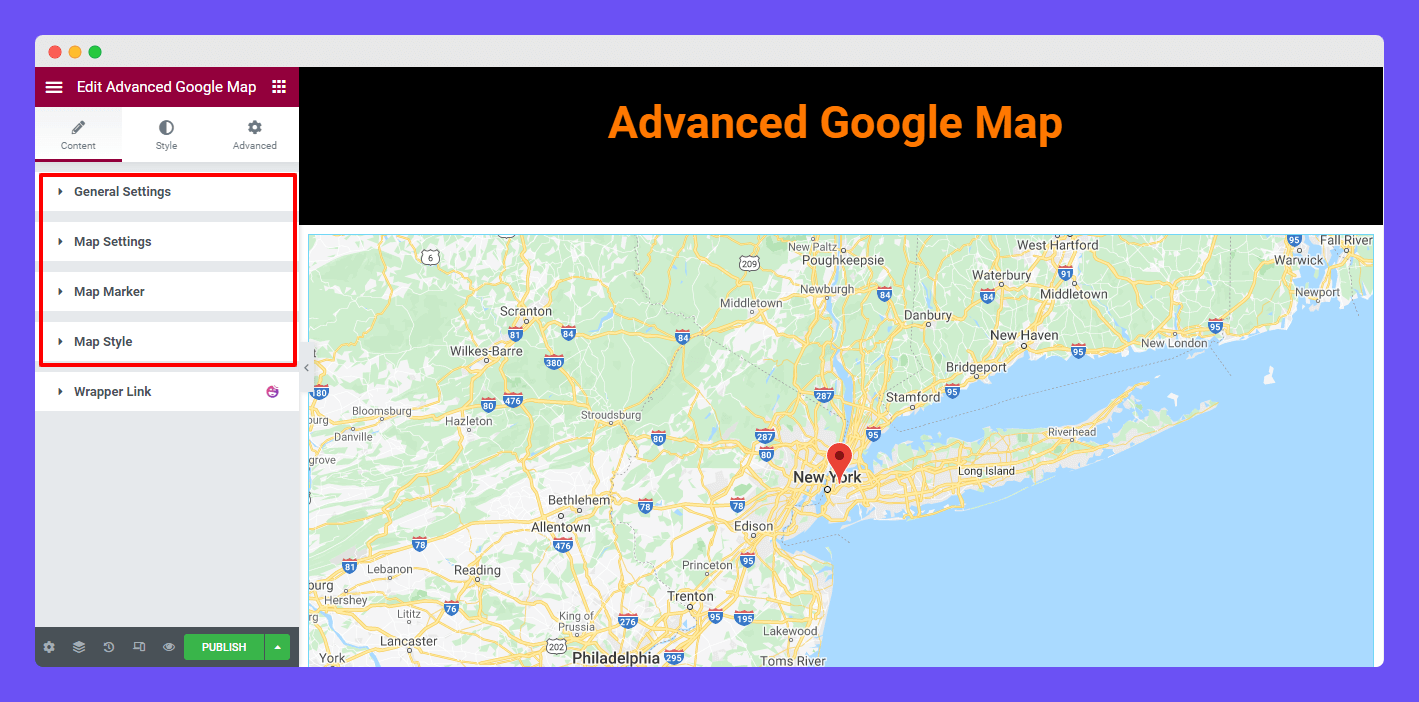 Advanced Google Map is added