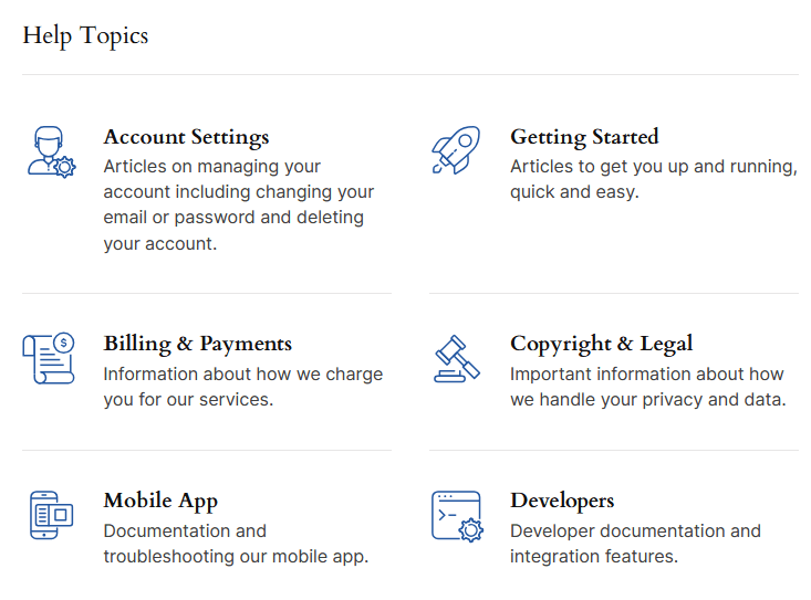 Content categorization example