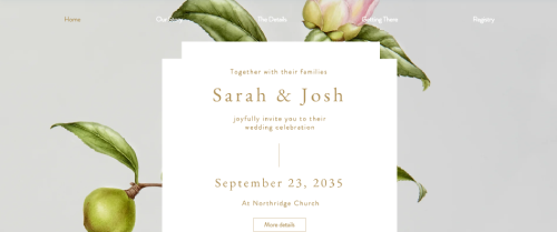 Sarah & Josh 템플릿