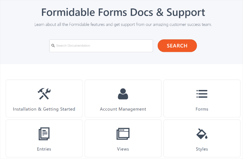 formidable forms documentation