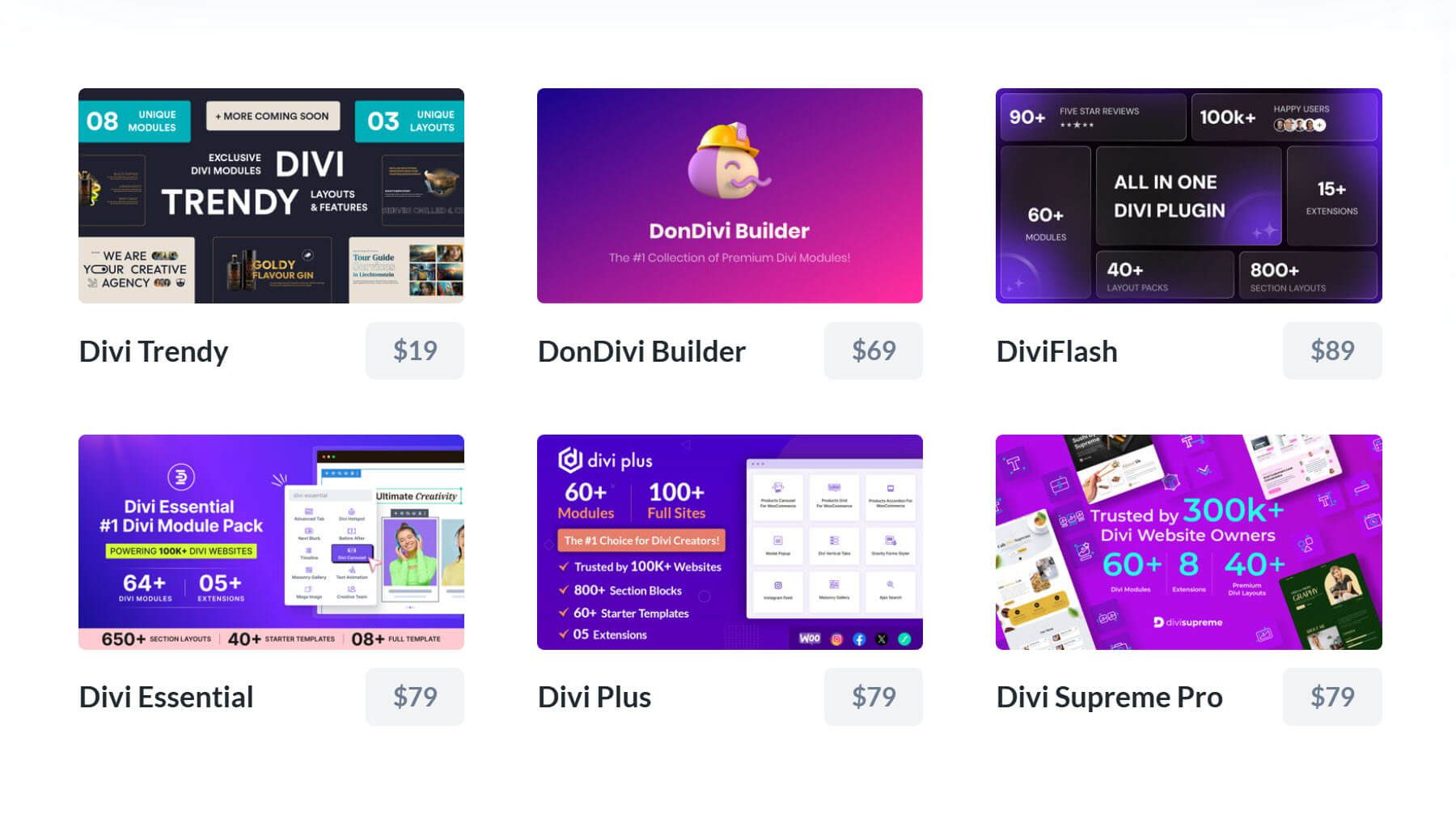 Divi Anniversary Sale Moduleブースターバンドル製品