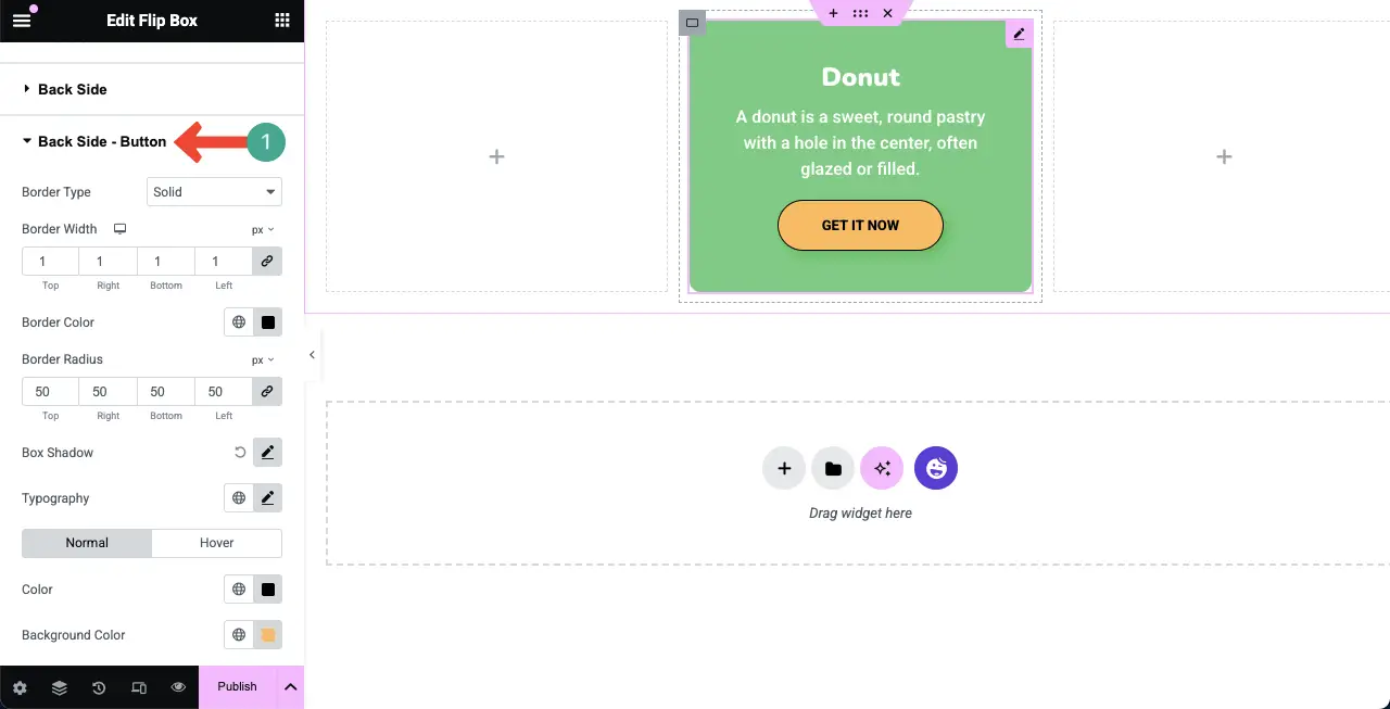 Customize the button