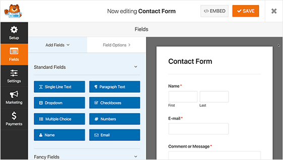 exemplu formular de contact