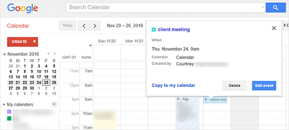 Prenotazione cliente in Google Calendar