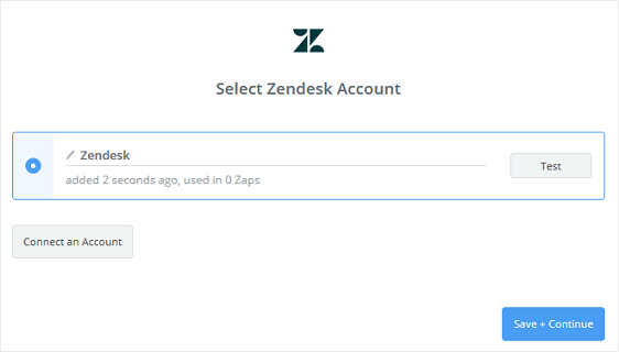 conectat zendesk și zapier