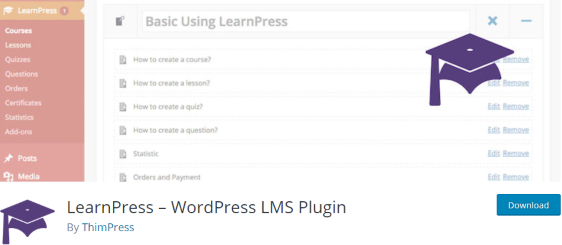 Plug-in do LearnPress WordPress