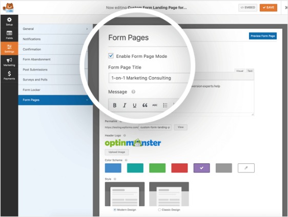 form-pages-settings