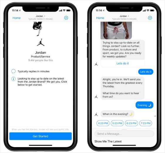 chatbot-verkaufsteam-nike