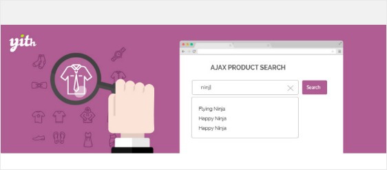 yith Woocommerce Ajax-Suchanpassungsoptionen