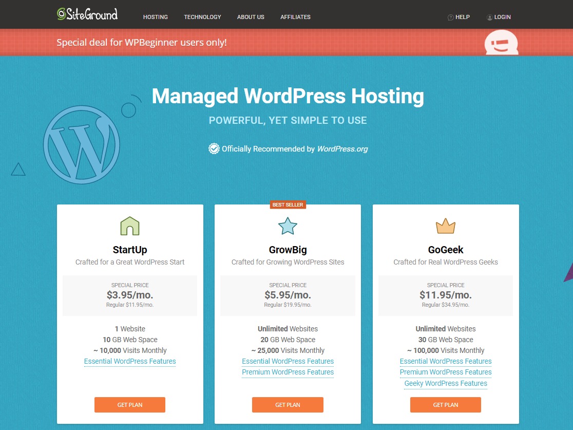 site-ul de comparație de găzduire wordpress cel mai bun găzduire wordpress