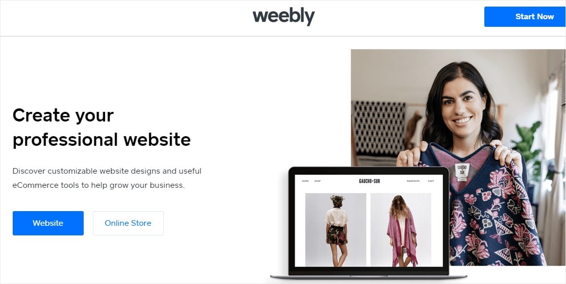 builder trascina e rilascia weebly