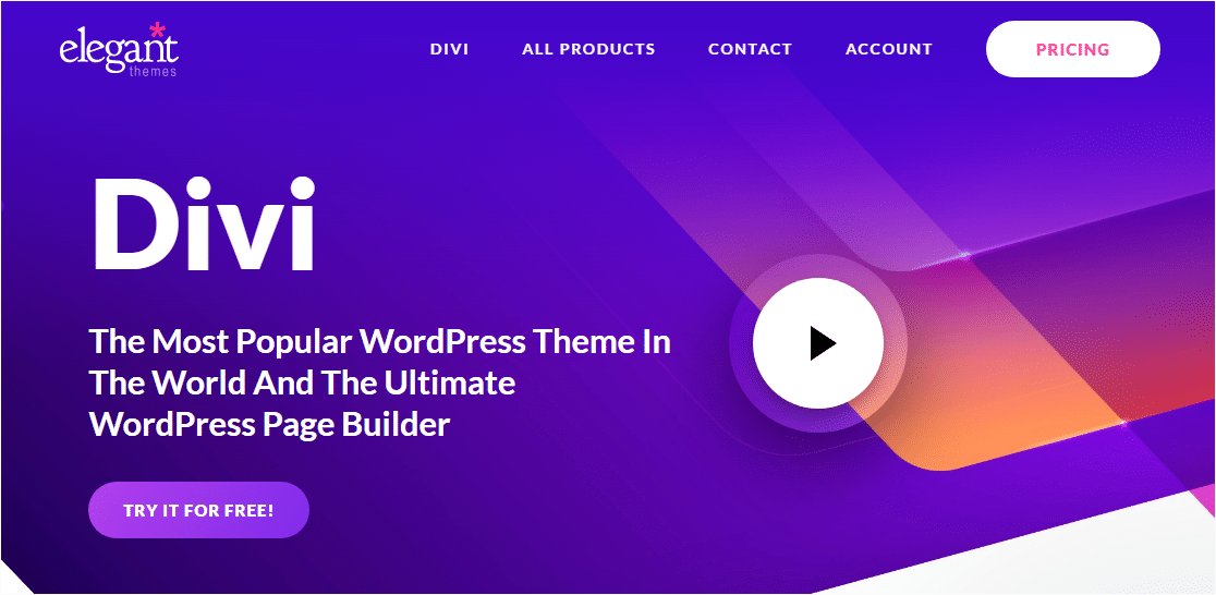 divi oleh tema elegan menawarkan satu halaman resume tema wordpress