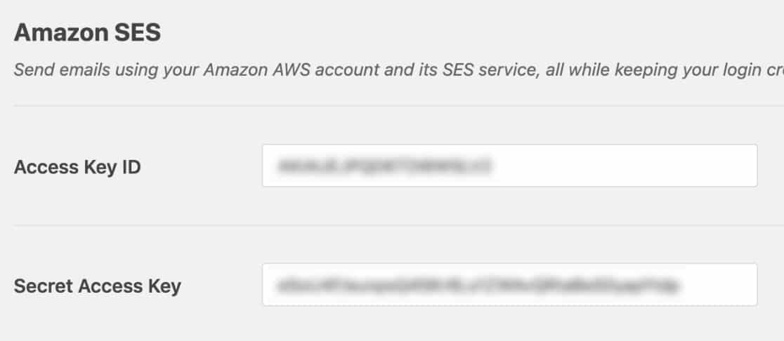 Amazon-SES-in-WP-Mail-SMTP에 대한 액세스 키 추가