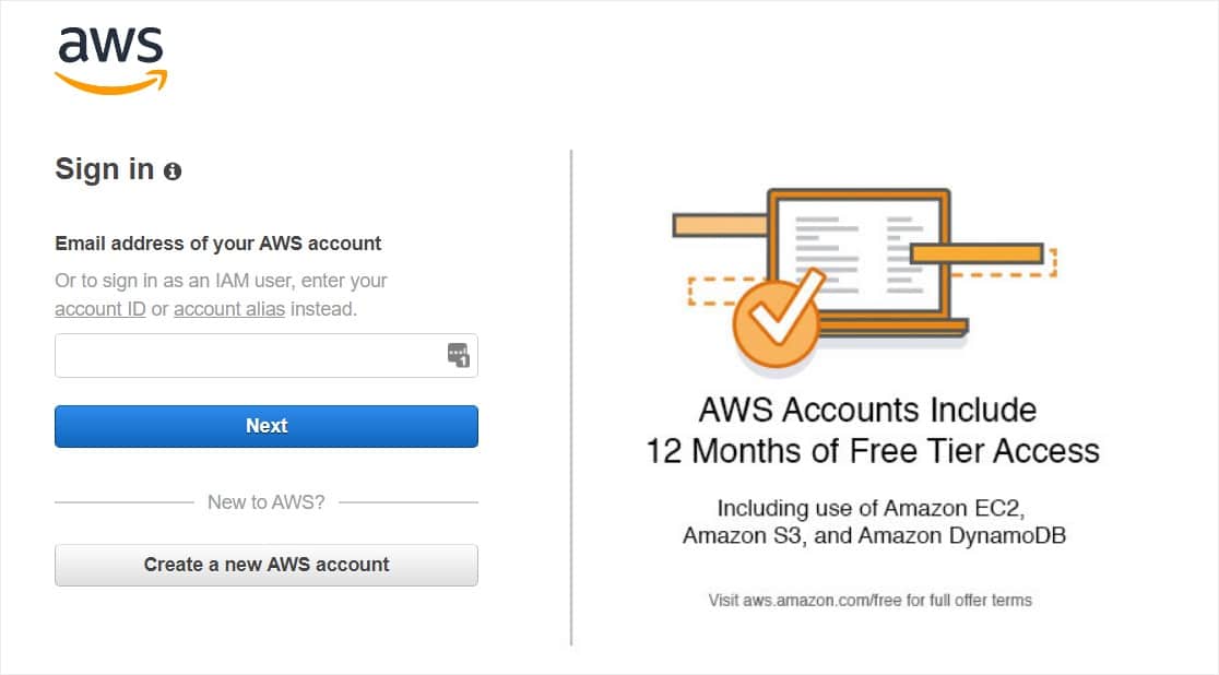 Amazon ses를 통해 이메일을 보내는 smtp 인터페이스