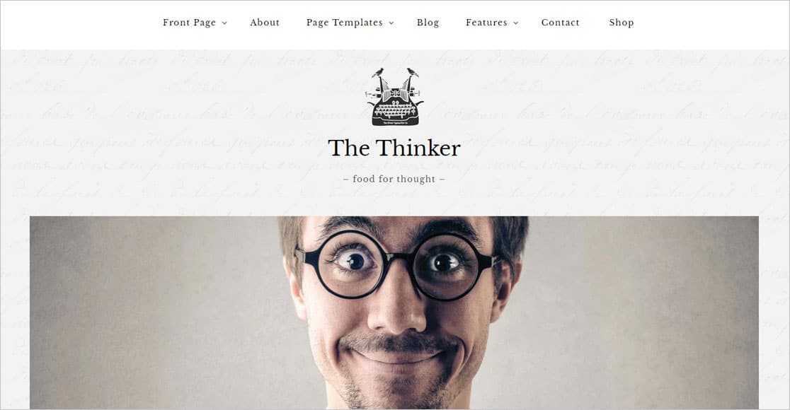 Tema wordpress responsif terbaik Thinker