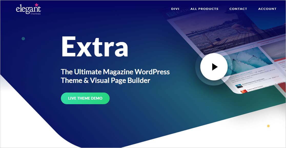 Extra Theme beste WordPress-Themes für kleine Unternehmen