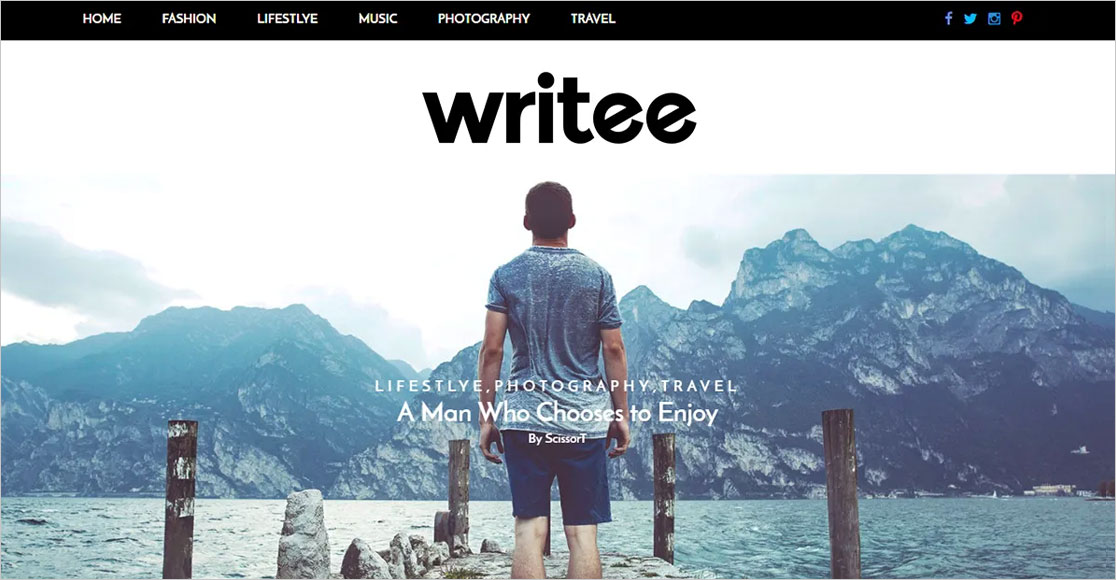 Writee tema wordpress terbaik untuk penulis