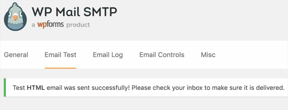 сообщение об успешном завершении smtp