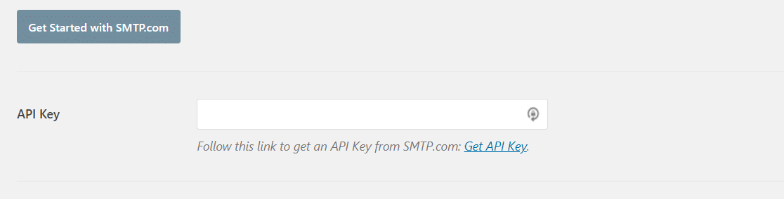 smtp için api anahtarı