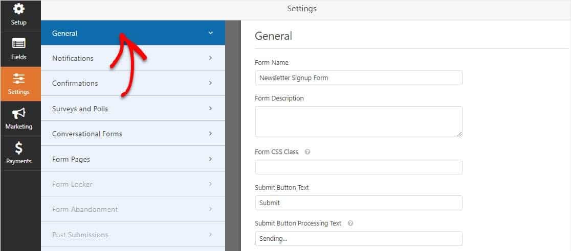 การตั้งค่าบน AWeber WordPress Form