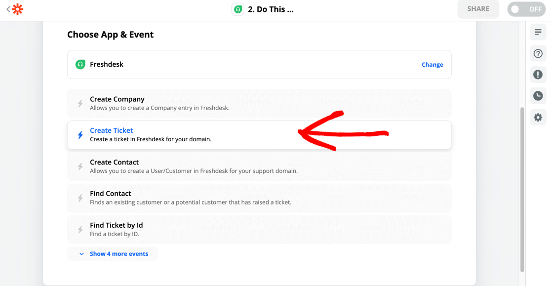 สร้างตั๋ว Freshdesk ของคุณใน Zapier