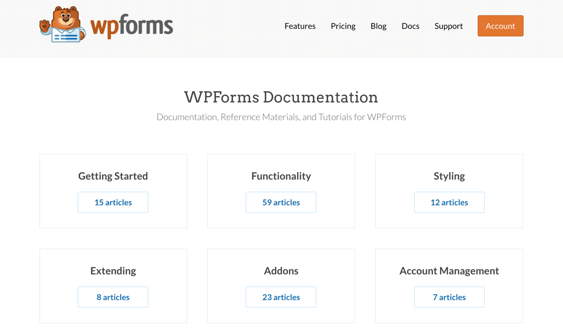 เอกสาร WPForms