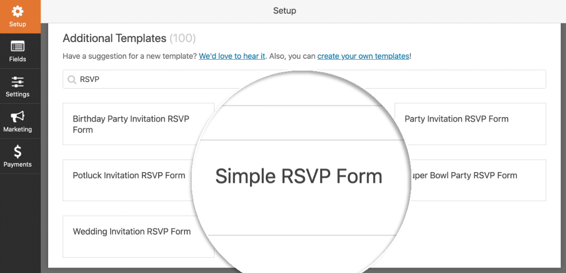 WordPress 的簡單 RSVP 表單模板