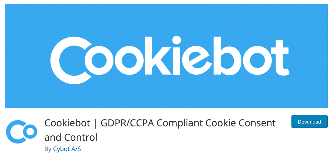 ปลั๊กอิน Cookiebot WordPress GDPR