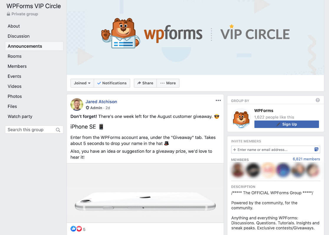 Получите поддержку в VIP-круге WPForms